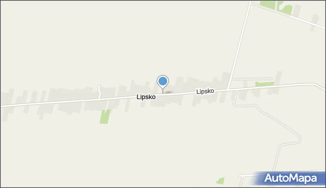 Lipsko gmina Zamość, Lipsko, mapa Lipsko gmina Zamość