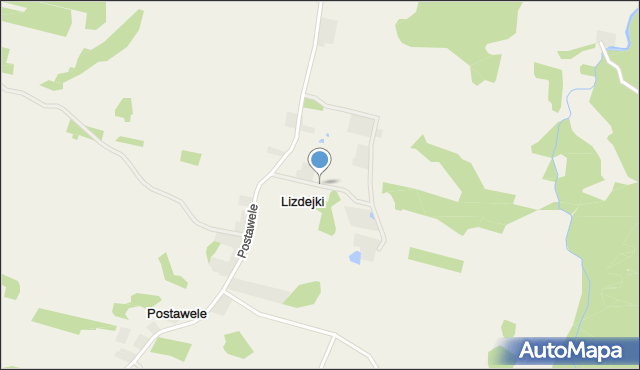 Lizdejki, Lizdejki, mapa Lizdejki