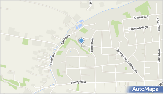 Lublin, Liszkowskiego Bolesława, mapa Lublina