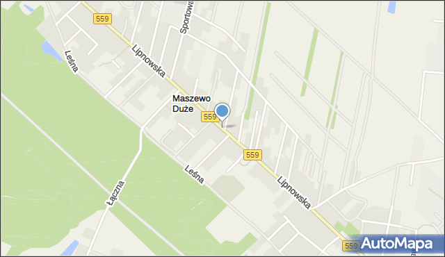 Maszewo Duże, Lipnowska, mapa Maszewo Duże