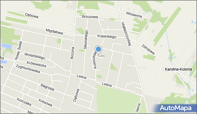 Mińsk Mazowiecki, Lisowczyków, mapa Mińsk Mazowiecki