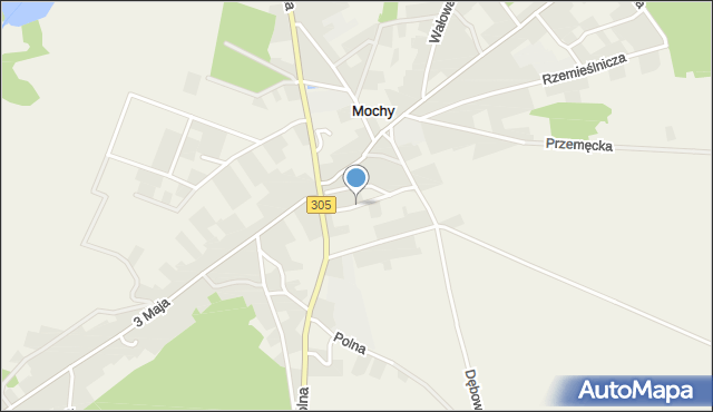 Mochy, Lipowa, mapa Mochy