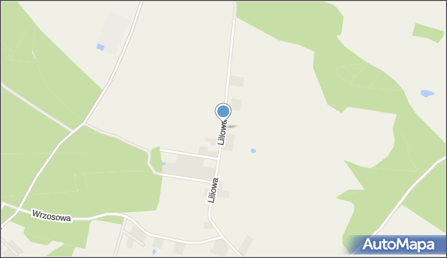 Nekla gmina Dobrcz, Liliowa, mapa Nekla gmina Dobrcz