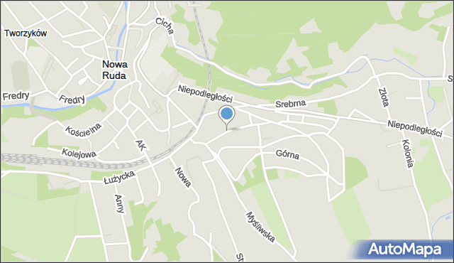 Nowa Ruda powiat kłodzki, Lipowa, mapa Nowa Ruda powiat kłodzki