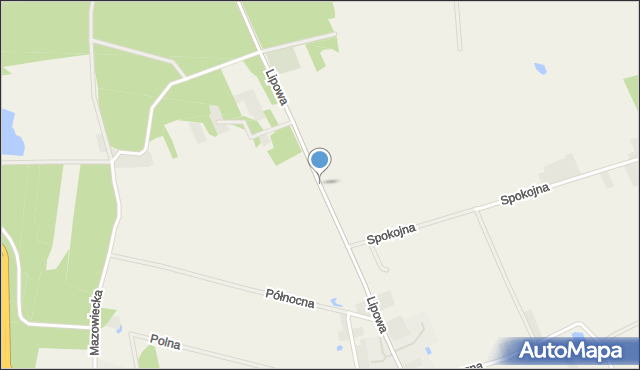 Nowe Opole, Lipowa, mapa Nowe Opole