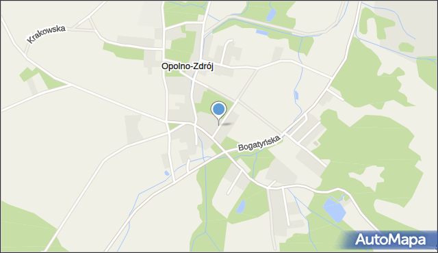 Opolno-Zdrój, Lipowa, mapa Opolno-Zdrój