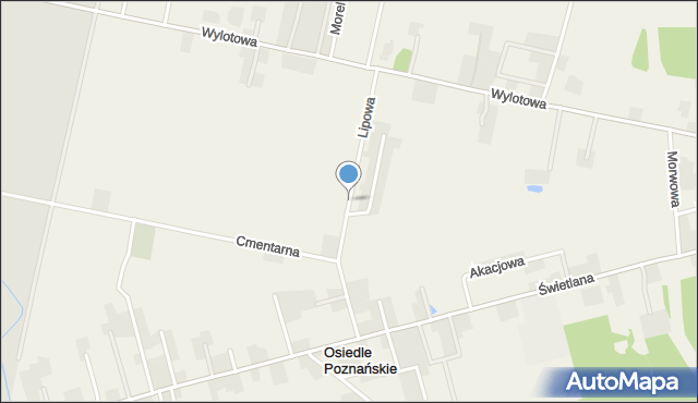 Osiedle Poznańskie, Lipowa, mapa Osiedle Poznańskie