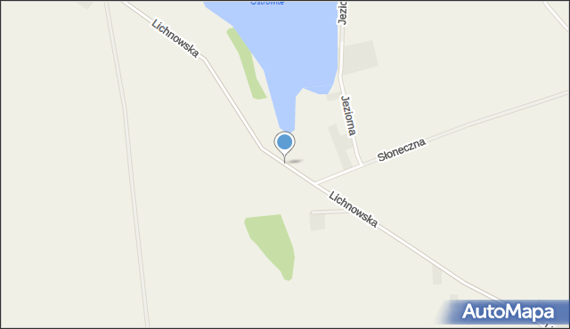 Ostrowite gmina Chojnice, Lichnowska, mapa Ostrowite gmina Chojnice