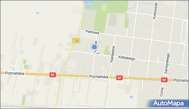 Ożarów Mazowiecki, Lipowa, mapa Ożarów Mazowiecki