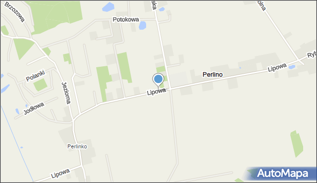 Perlino, Lipowa, mapa Perlino