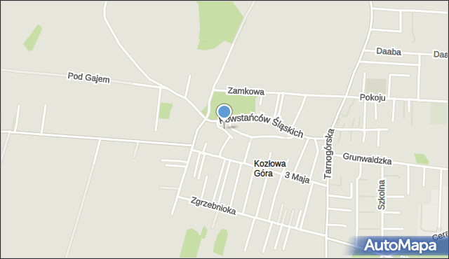 Piekary Śląskie, Ligonia Juliusza, mapa Piekary Śląskie