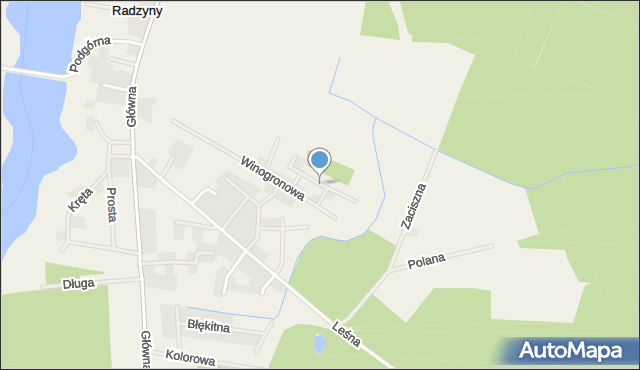 Radzyny, Limonkowa, mapa Radzyny