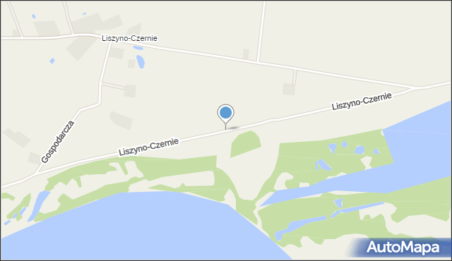 Rydzyno, Liszyno-Czernie, mapa Rydzyno