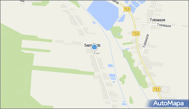 Sangrodz, Lipowa, mapa Sangrodz