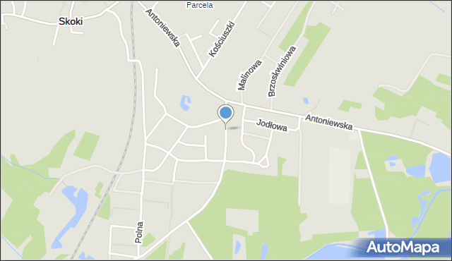 Skoki powiat wągrowiecki, Lipowa, mapa Skoki powiat wągrowiecki