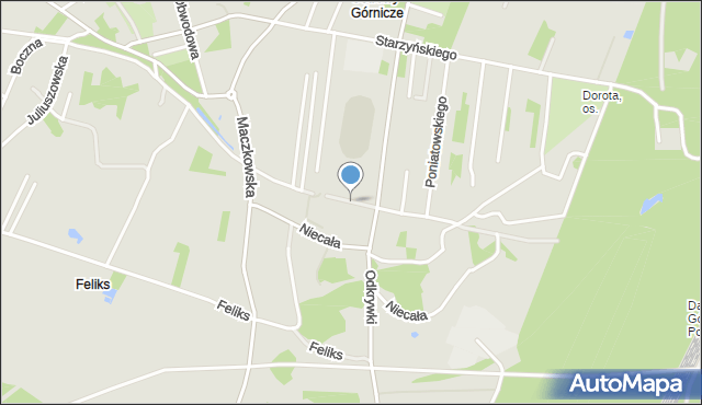 Sosnowiec, Limbowa, mapa Sosnowca