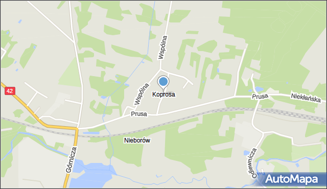 Stąporków, Lipowa, mapa Stąporków