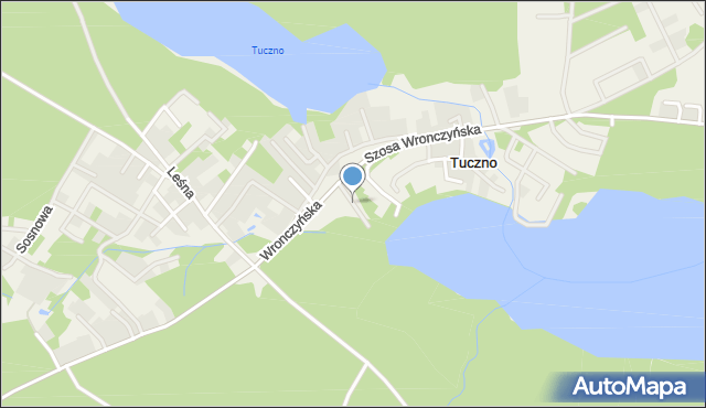 Stęszewko, Liliowa, mapa Stęszewko