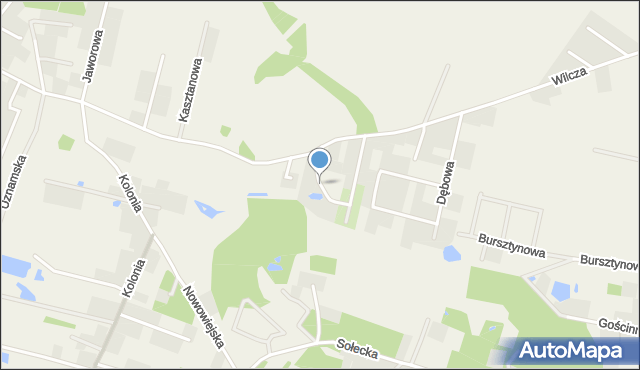 Strzelce Górne, Lipowa, mapa Strzelce Górne