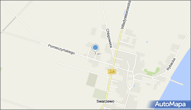 Swarzewo, Lipowa, mapa Swarzewo