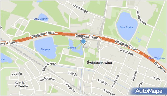 Świętochłowice, Lipińska, mapa Świętochłowice