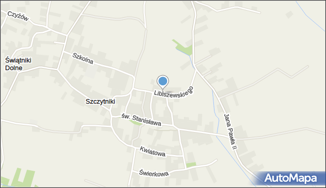 Szczytniki gmina Gdów, Libiszewskiego, mapa Szczytniki gmina Gdów