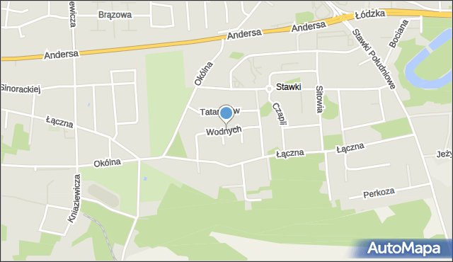 Toruń, Lilii Wodnych, mapa Torunia