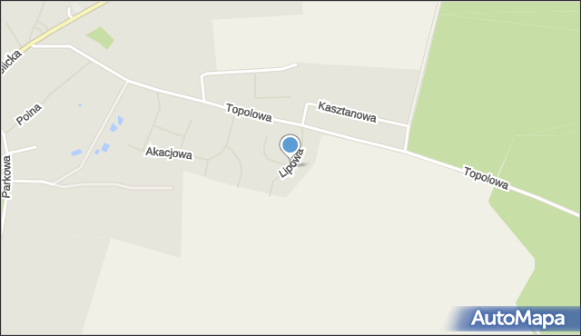 Tychowo powiat białogardzki, Lipowa, mapa Tychowo powiat białogardzki