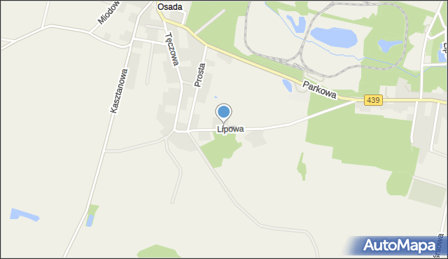 Wierzchowice gmina Krośnice, Lipowa, mapa Wierzchowice gmina Krośnice