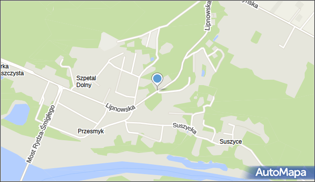 Włocławek, Lipnowska, mapa Włocławka