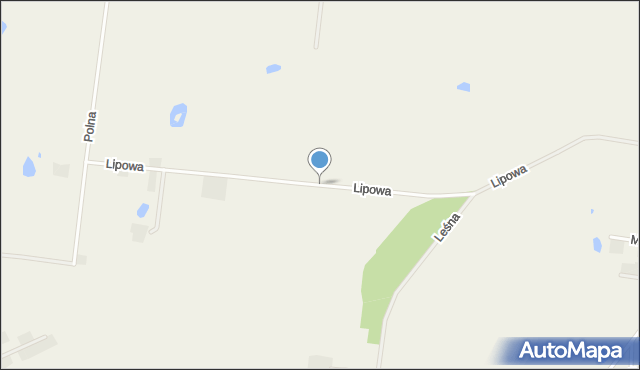 Wtelno, Lipowa, mapa Wtelno