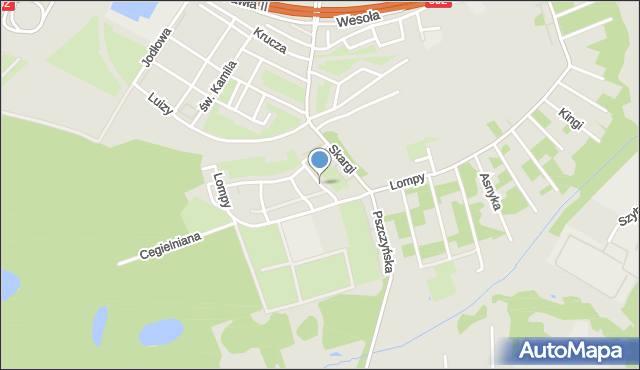 Zabrze, Limanowskiego Bolesława, mapa Zabrza