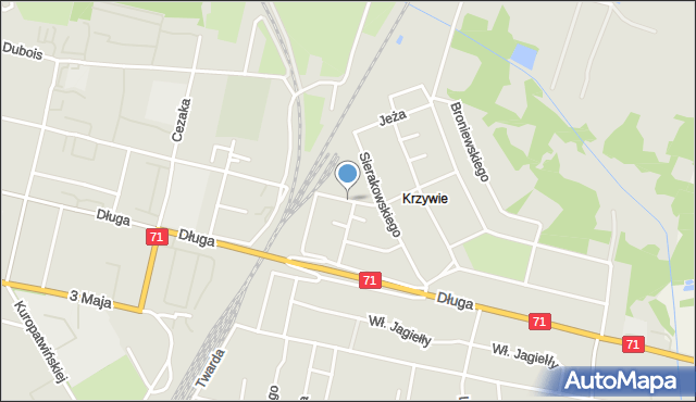 Zgierz, Limanowskiego Bolesława, mapa Zgierz