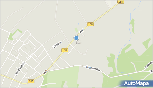 Debrzno, Lniana, mapa Debrzno