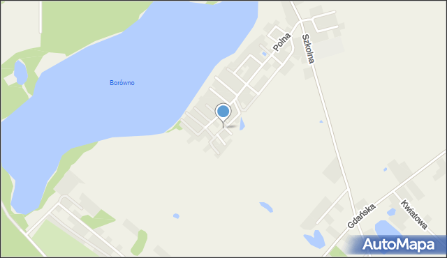 Borówno gmina Dobrcz, Łososiowa, mapa Borówno gmina Dobrcz