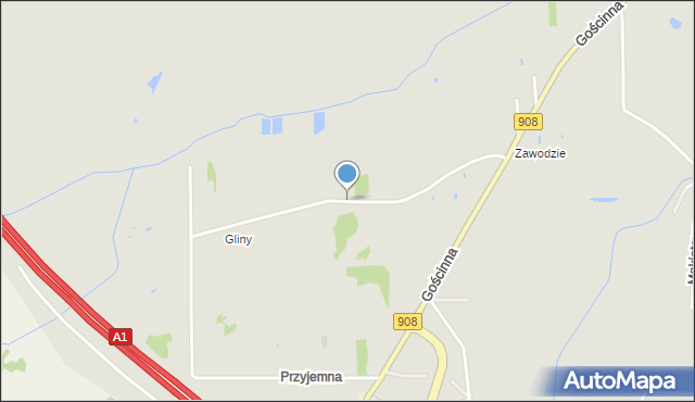 Częstochowa, Lotosu, mapa Częstochowy