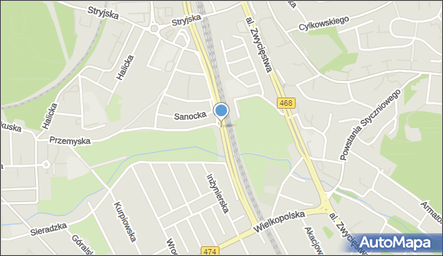 Gdynia, Lotników, mapa Gdyni