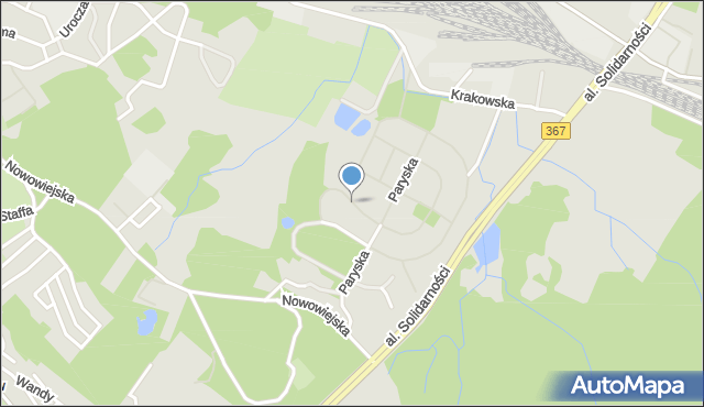 Jelenia Góra, Londyńska, mapa Jelenia Góra