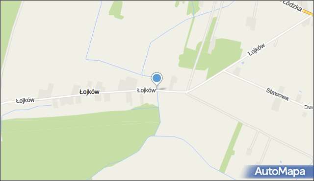 Łojków, Łojków, mapa Łojków