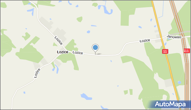 Łozice gmina Bobolice, Łozice, mapa Łozice gmina Bobolice
