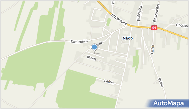 Nakło gmina Tarnów Opolski, Lompy Józefa, mapa Nakło gmina Tarnów Opolski