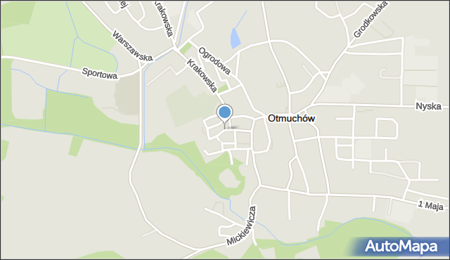 Otmuchów, Lompy Józefa, mapa Otmuchów