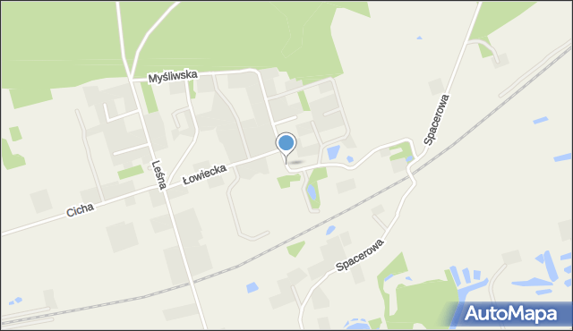 Rakowiec gmina Kwidzyn, Łowiecka, mapa Rakowiec gmina Kwidzyn