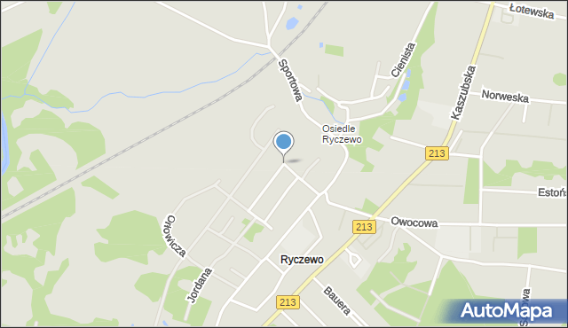 Słupsk, Lokajskiego Eugeniusza, mapa Słupska