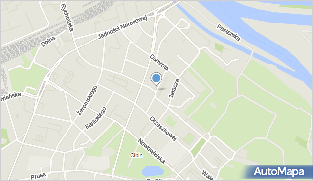 Wrocław, Lompy Józefa, mapa Wrocławia