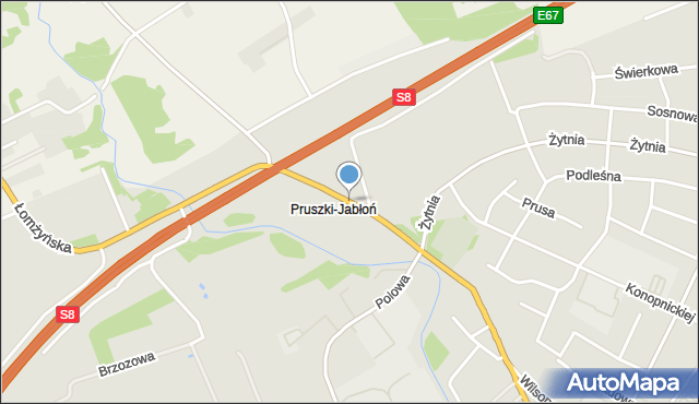 Zambrów, Łomżyńska, mapa Zambrów