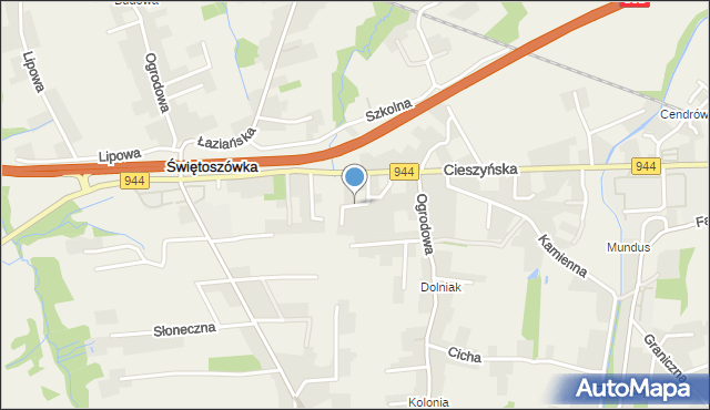 Biery, Łukowa, mapa Biery