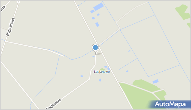 Budzyń powiat chodzieski, Łucjanowo, mapa Budzyń powiat chodzieski