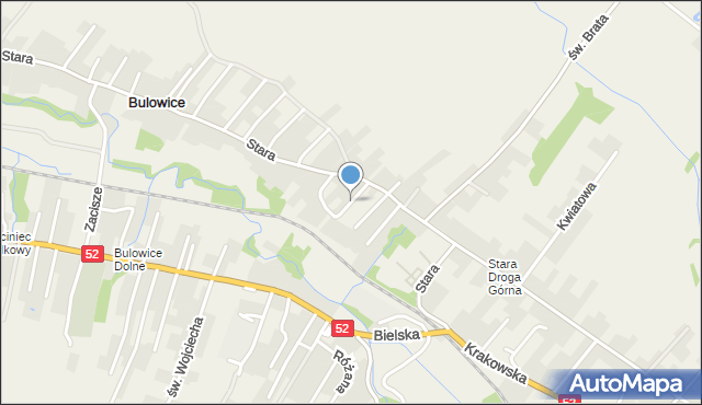Bulowice, Łukowa, mapa Bulowice