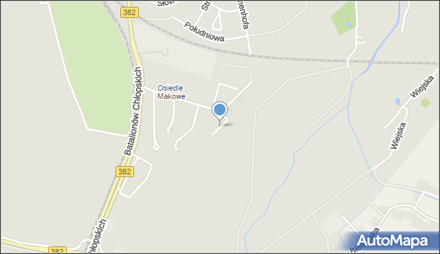 Dzierżoniów, Lutosławskiego Witolda, mapa Dzierżoniów